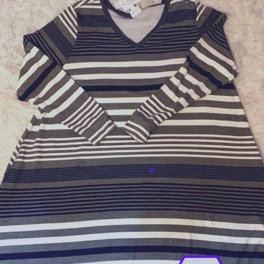 LuLaRoe Striped Emily Dress